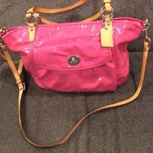 GENUINE COACH PINK SATCHEL/CROSSBODY BAG
